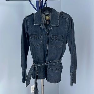 Lucky Brand Belted Jean Jacket Size S